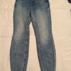 Edgely Blue high rise super skinny Denim Jeans